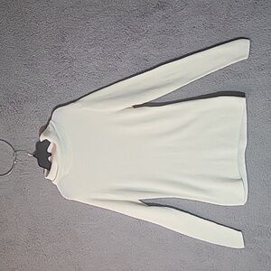 Croft & Barrow White Knit Women's Turtleneck Sweater Size M SKU 010
